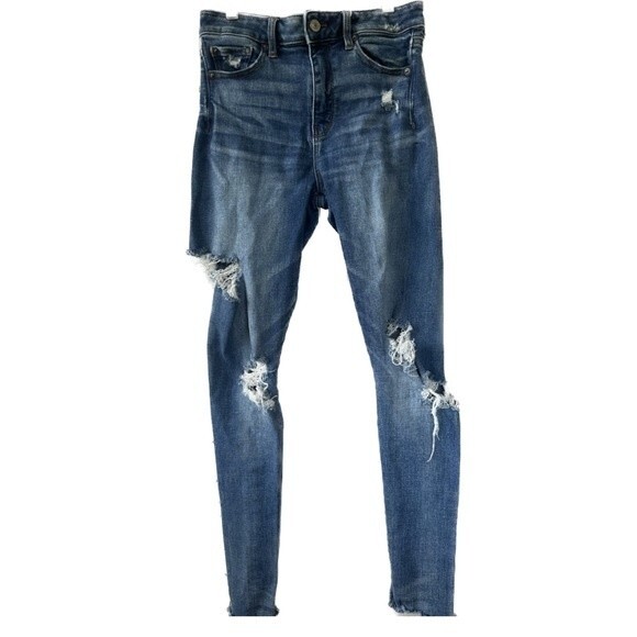 American Eagle Outfitters Super Stretch Super High Rise Jeggings 4 Short - Picture 1 of 8